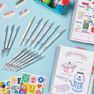 AVERY Dual Tip Markers, Fine Tip Marker and Chisel Tip Marker, Quick-Drying Water-Based Markers, Black, Ideal Planner Markers and Journal Markers, 3-Pack (25001)